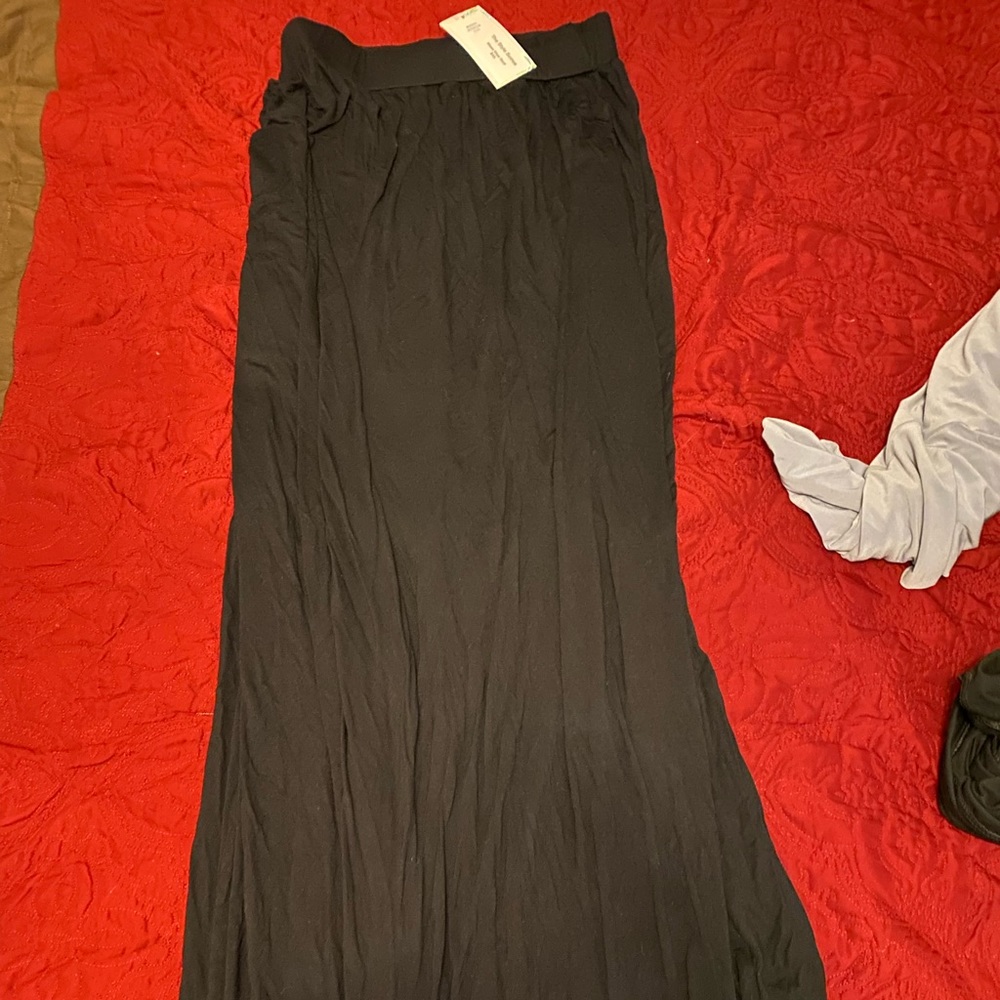 Extra Long Black Maxi